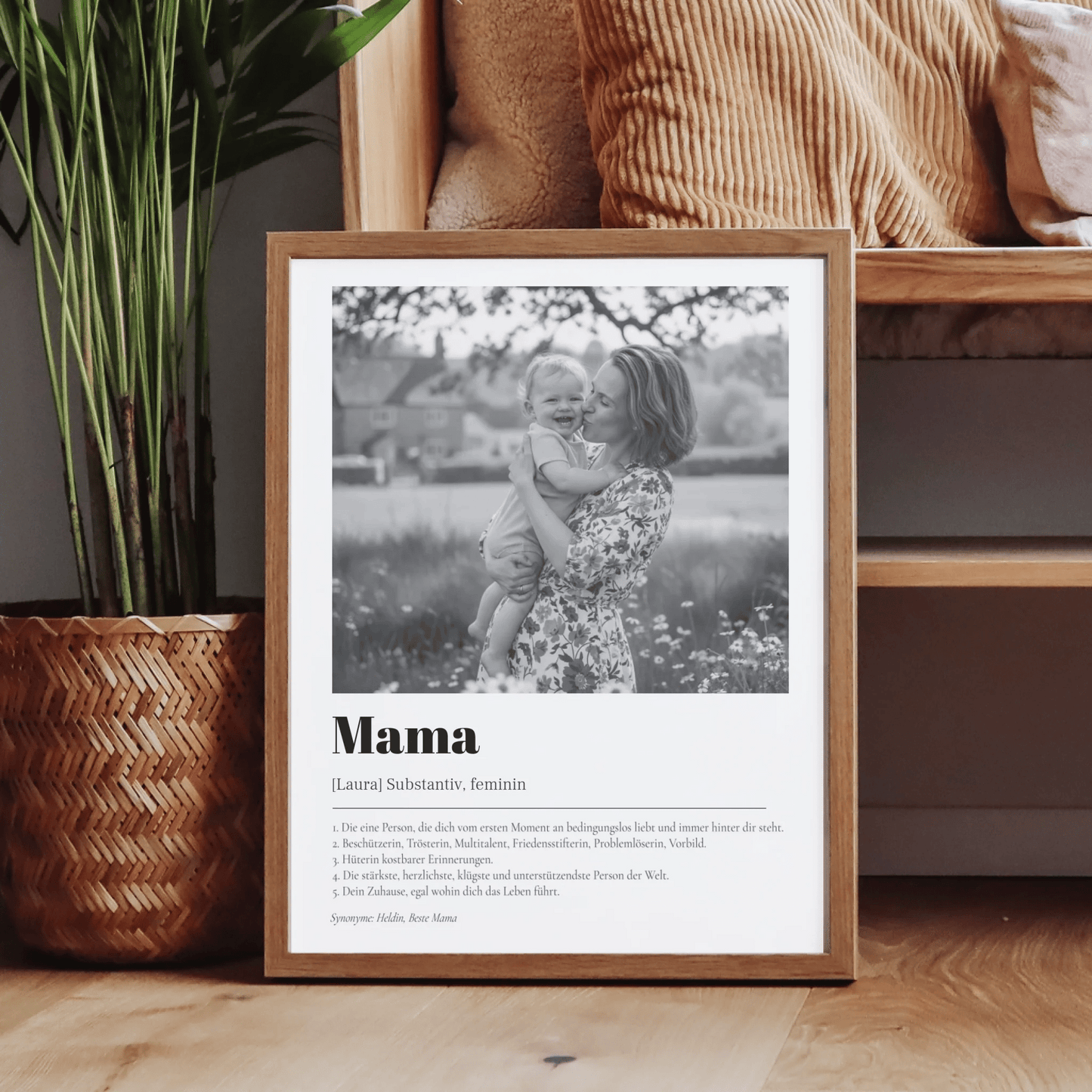 Fotoposter Definition Mama - LeinwandGlück
