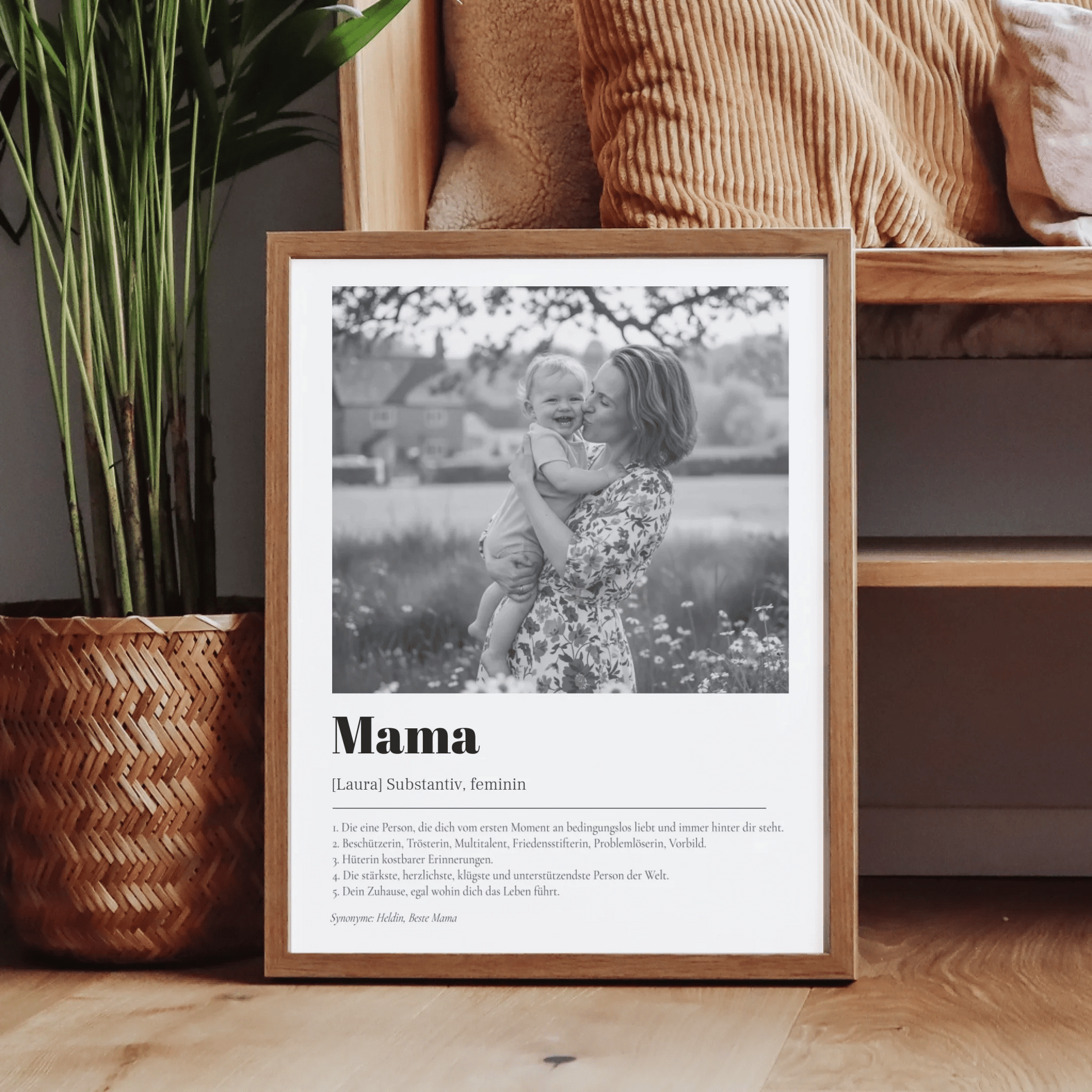 Fotoposter Definition Mama - LeinwandGlück