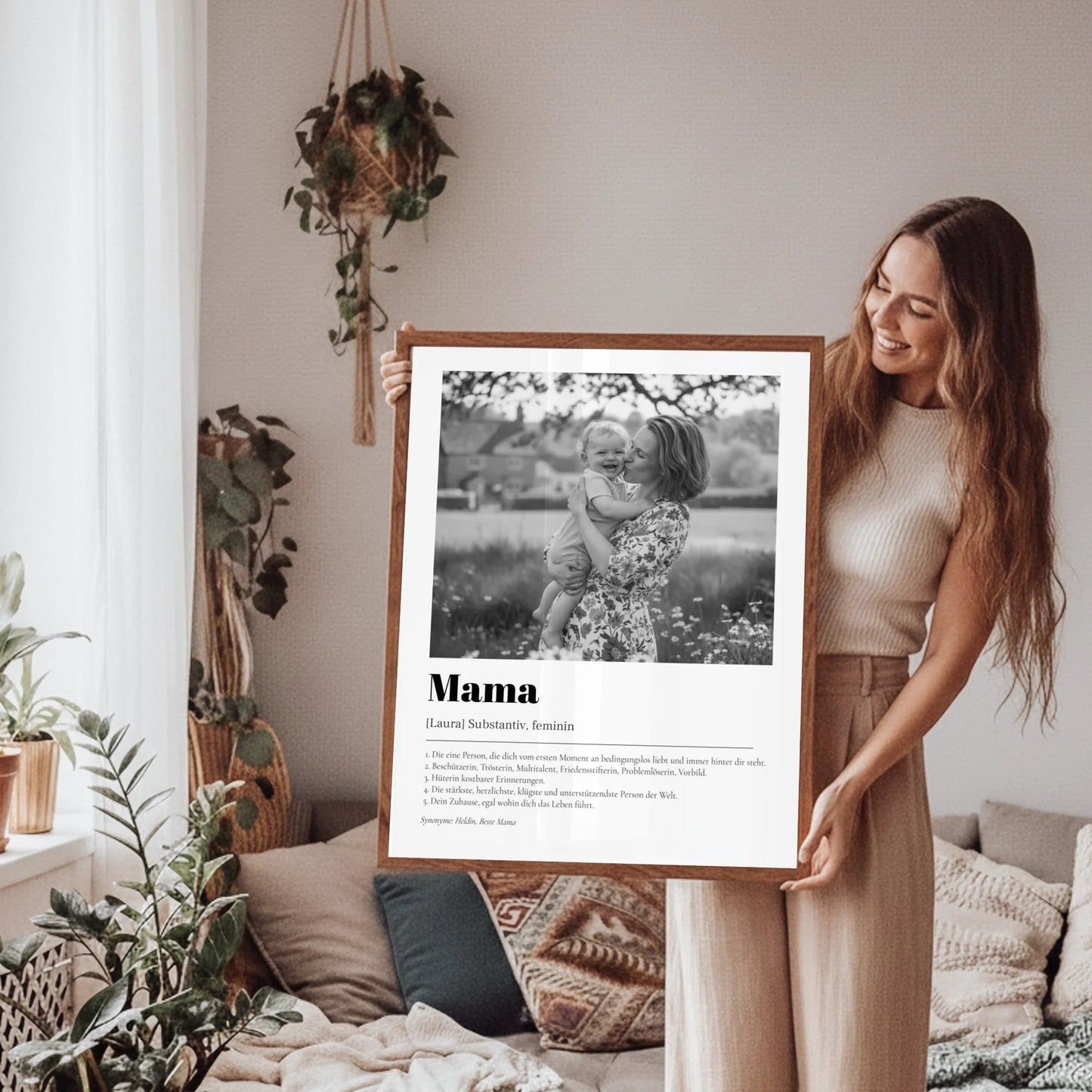 Fotoposter Definition Mama - LeinwandGlück
