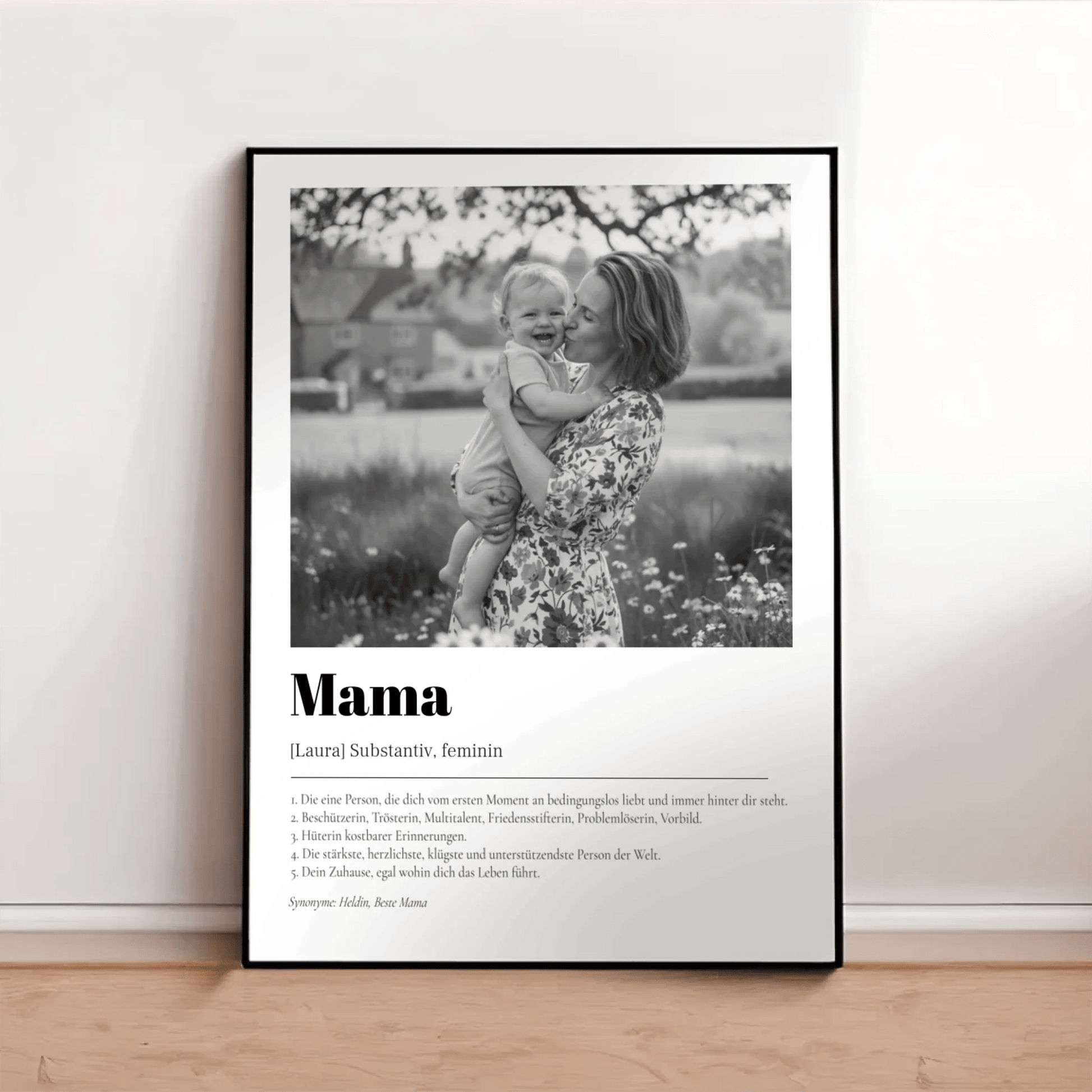 Fotoposter Definition Mama - LeinwandGlück
