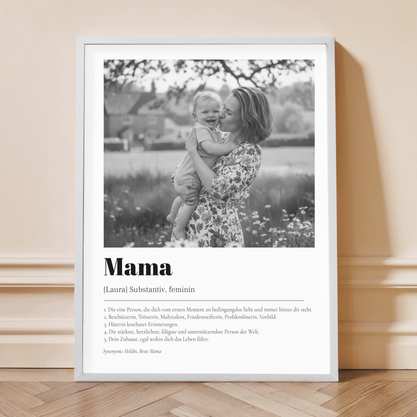 Fotoposter Definition Mama - LeinwandGlück