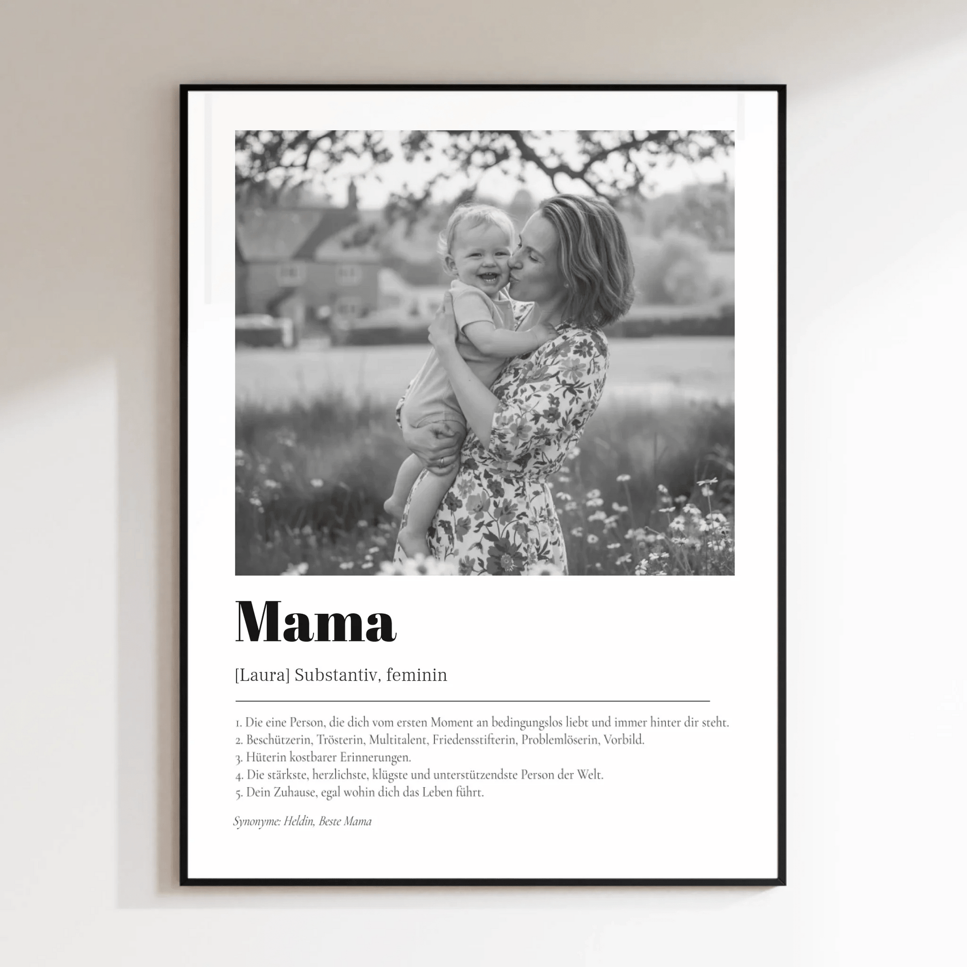 Fotoposter Definition Mama - LeinwandGlück