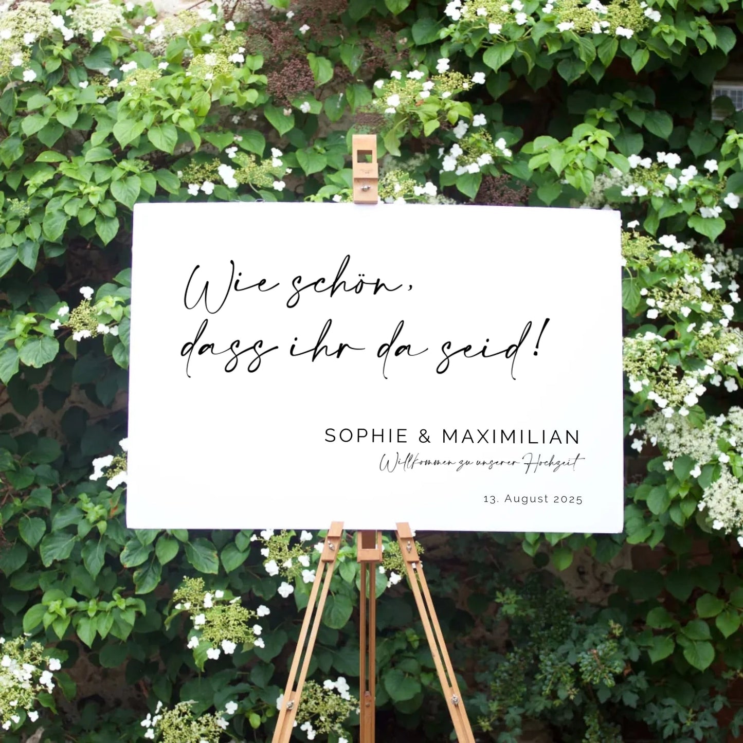 Hochzeitsschild - "Sophie" - LeinwandGlück