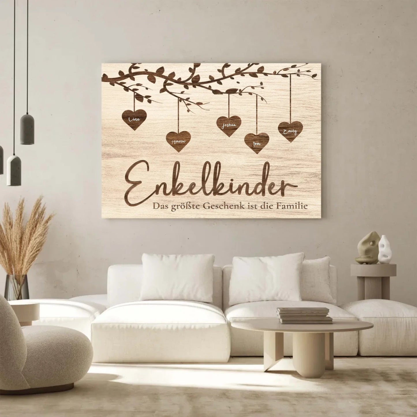 Personalisierte Leinwand - "Enkelkinder" - LeinwandGlück