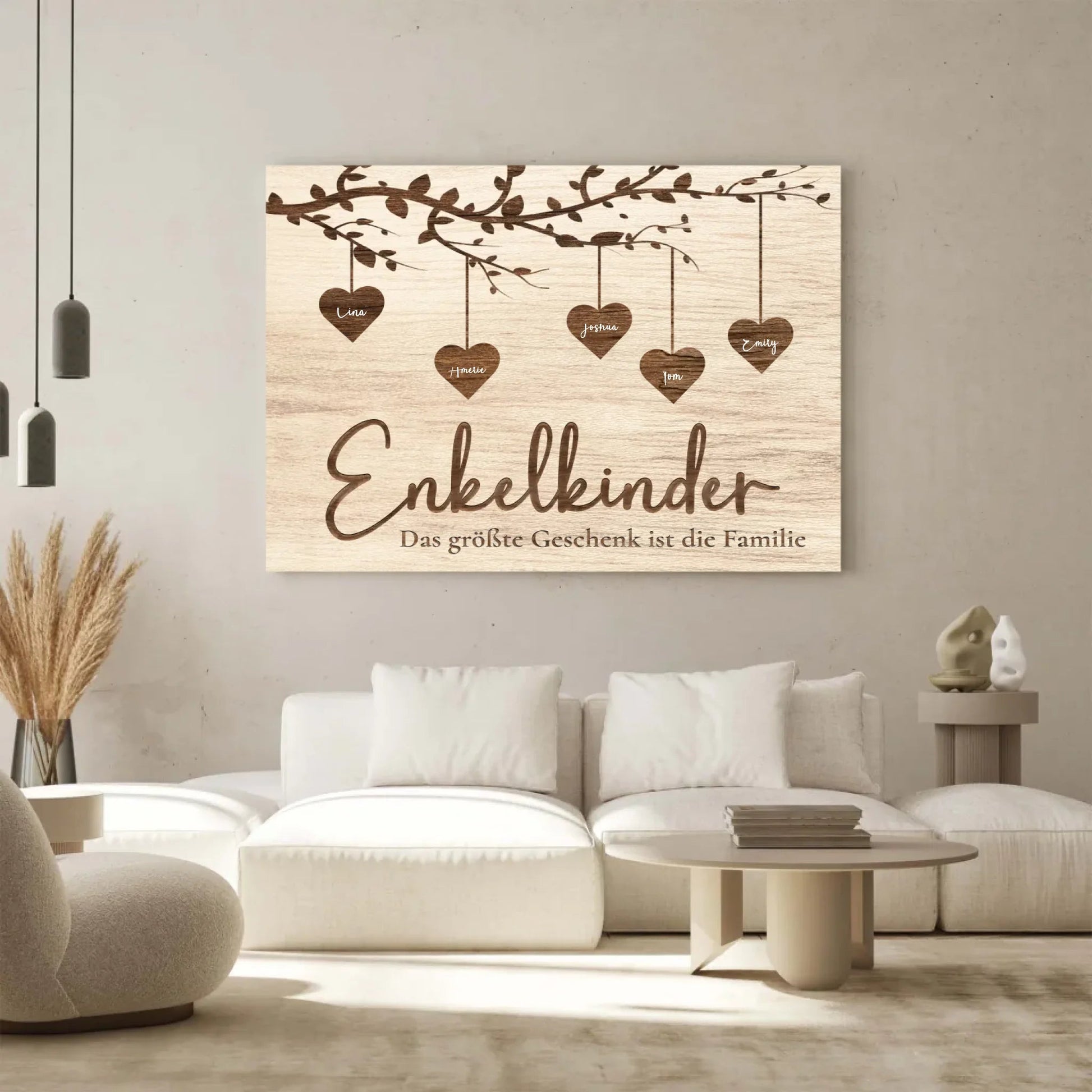 Personalisierte Leinwand - "Enkelkinder" - LeinwandGlück