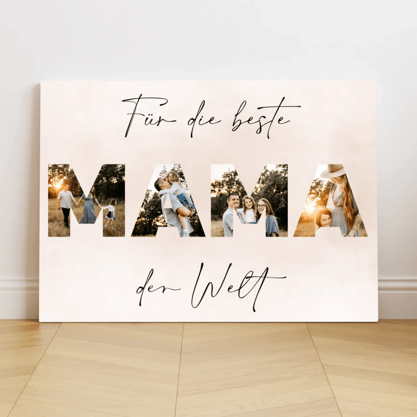 Personalisierte Leinwand - "Für die beste Mama" - LeinwandGlück