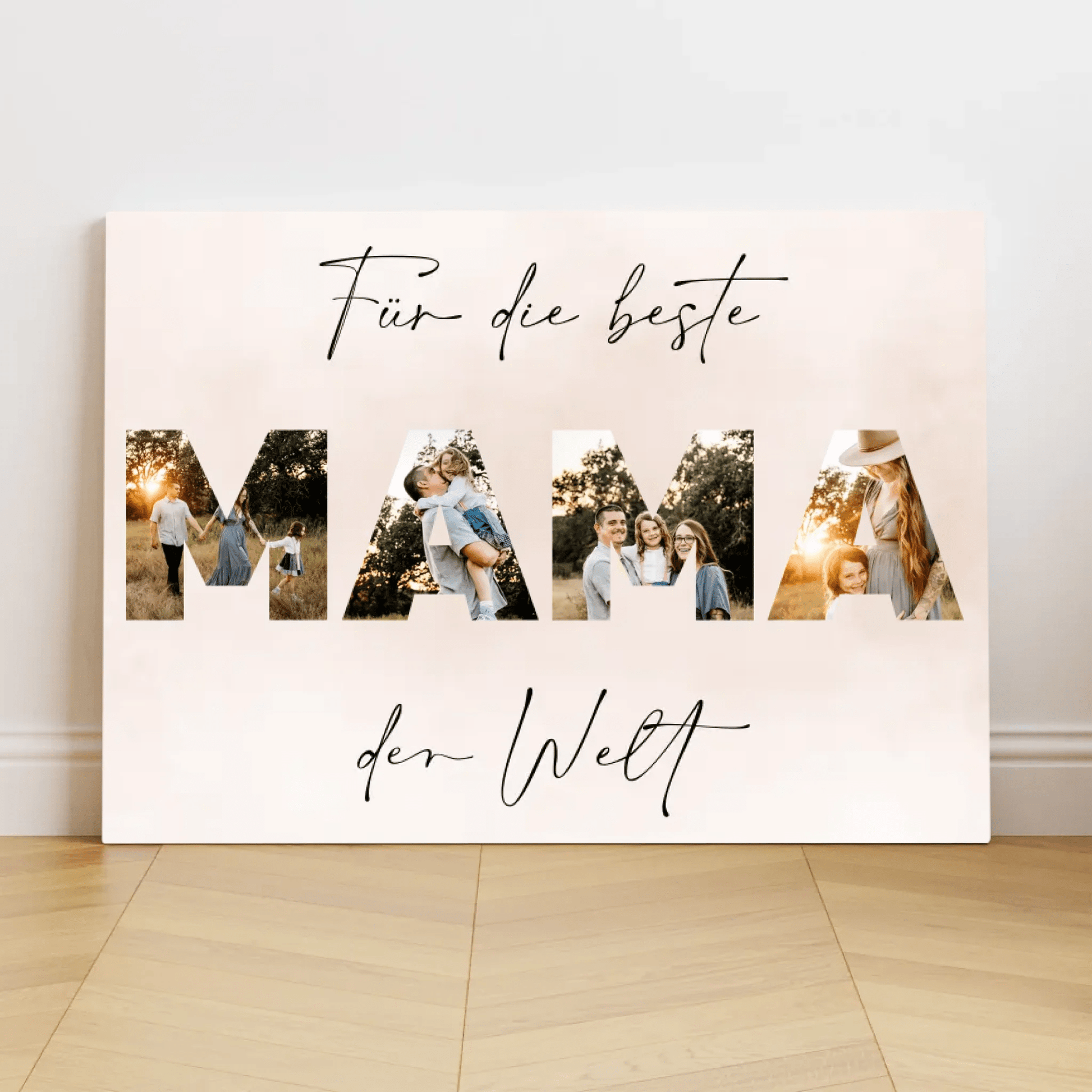 Personalisierte Leinwand - "Für die beste Mama" - LeinwandGlück