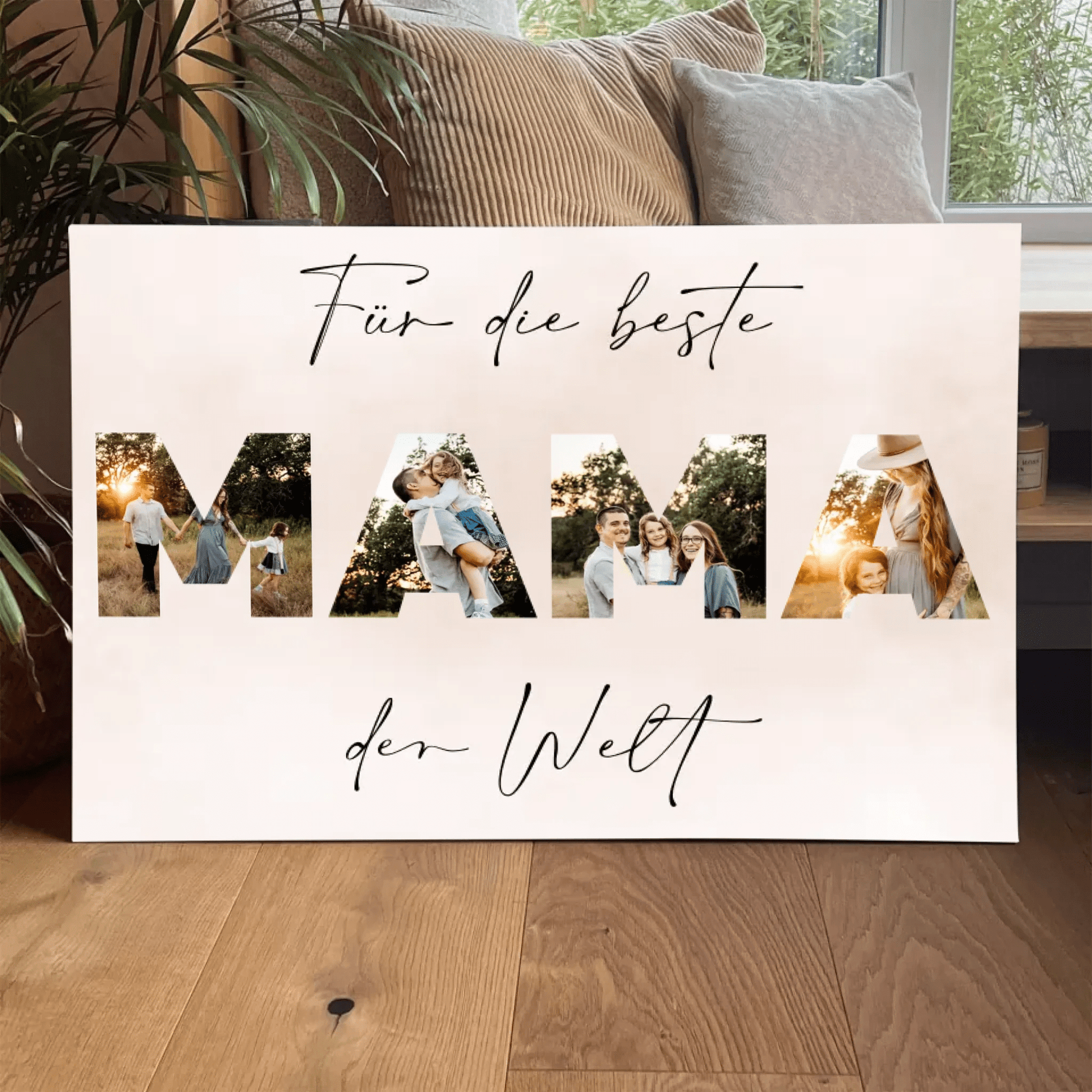 Personalisierte Leinwand - "Für die beste Mama" - LeinwandGlück