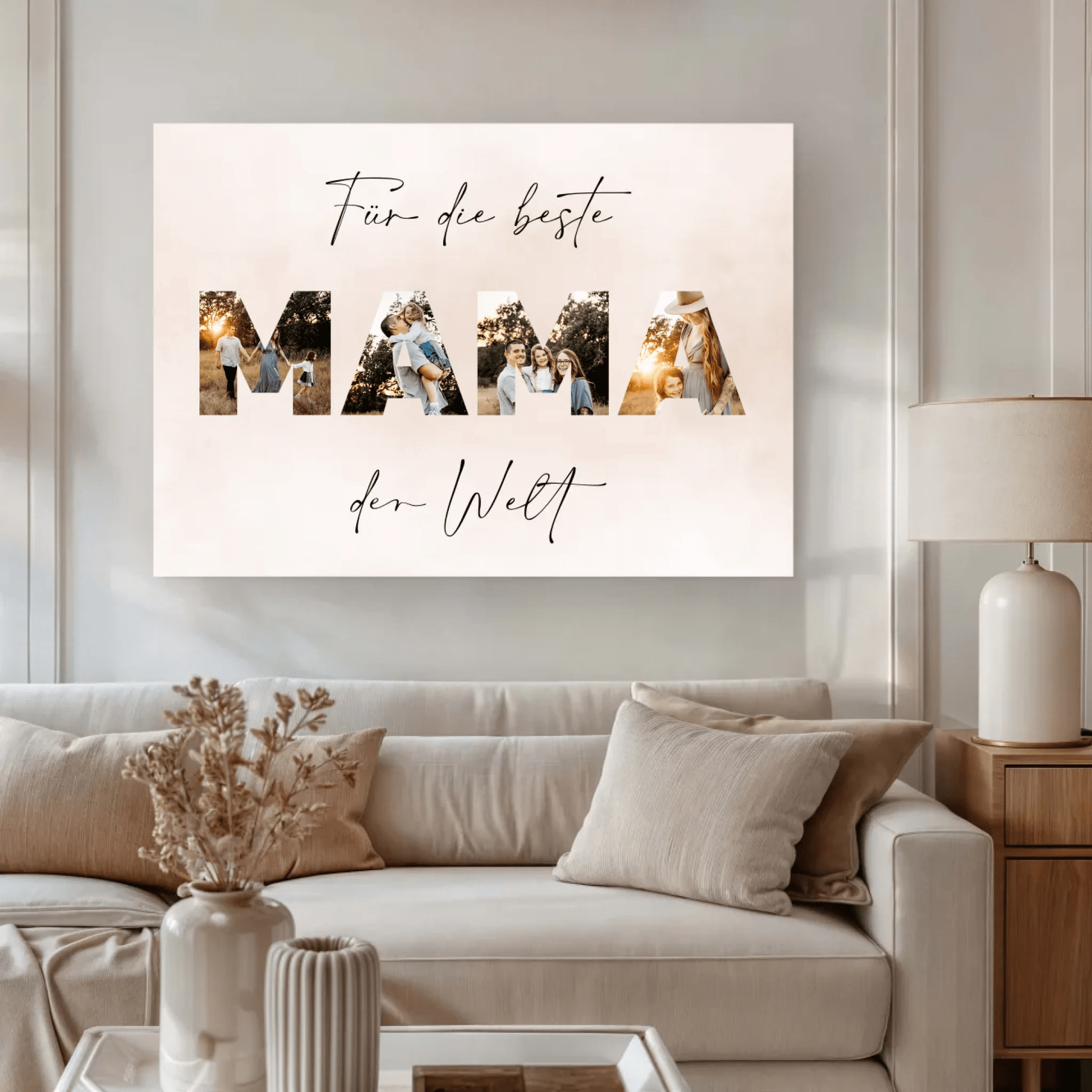 Personalisierte Leinwand - "Für die beste Mama" - LeinwandGlück