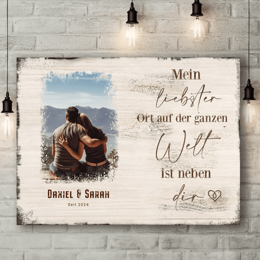 Personalisierte Leinwand - "Mein liebster Ort" - LeinwandGlück