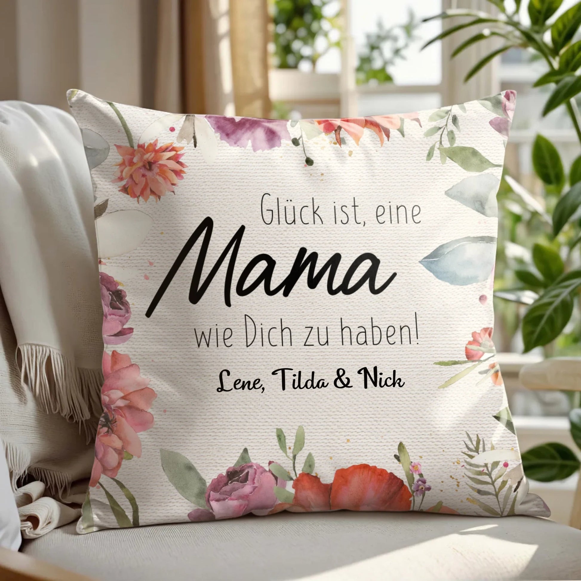 Personalisiertes Kissen - "Für Mama" - LeinwandGlück