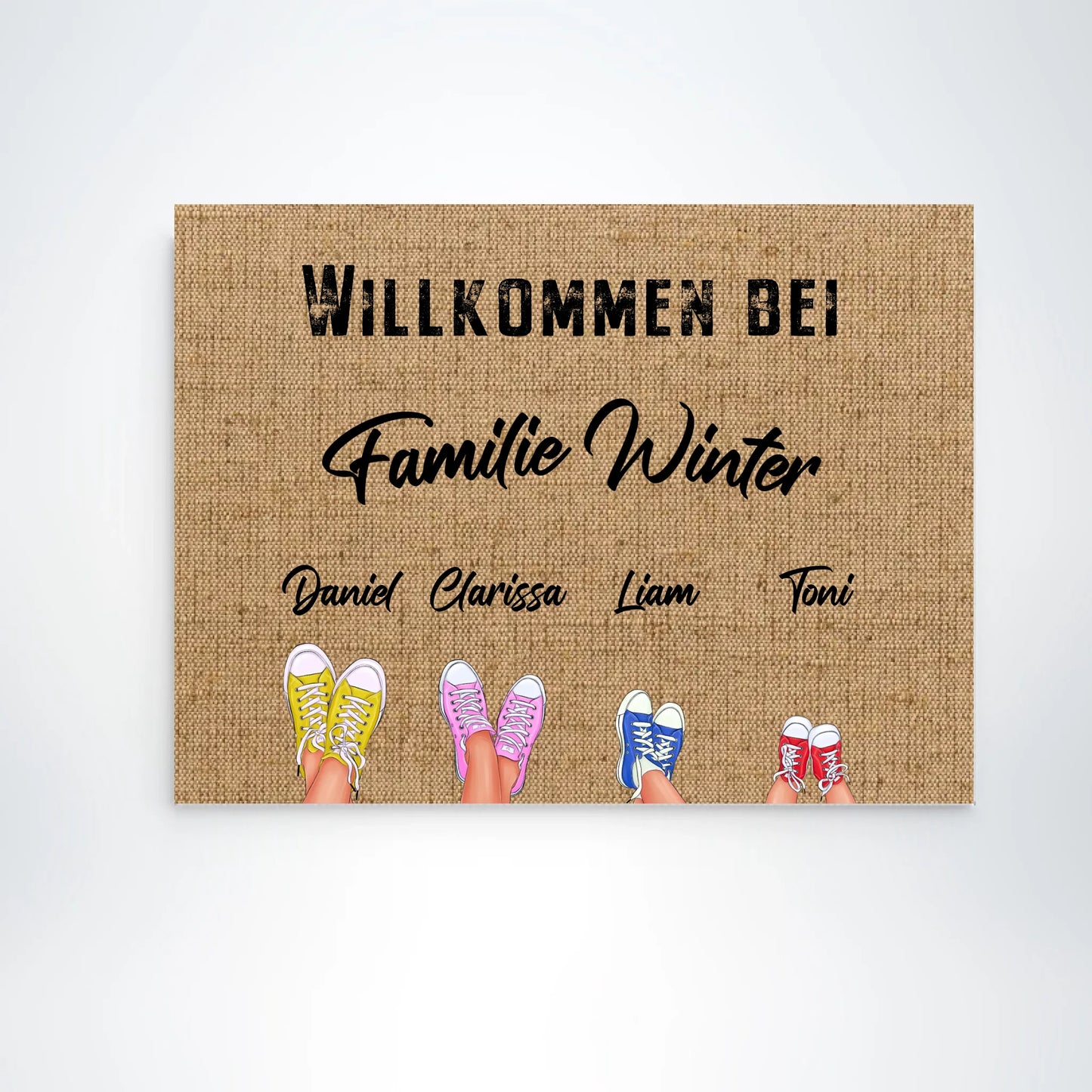 Personalisierte Fußmatte - "Familie"