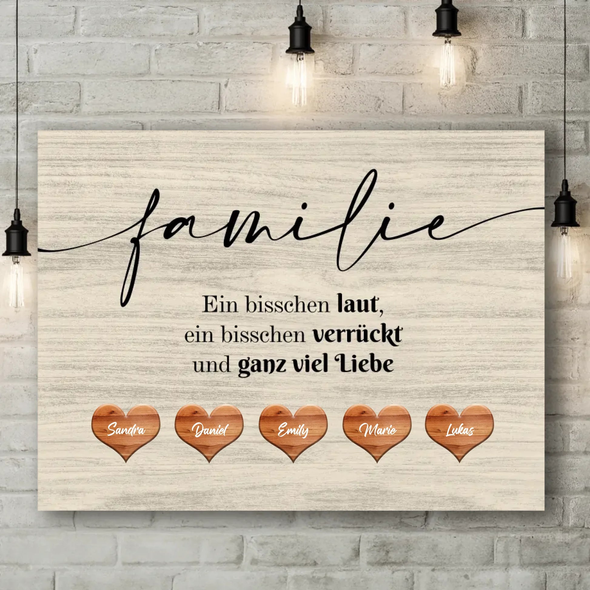 Brick Wall Canvas Light Bulbs TRANSPARENT close