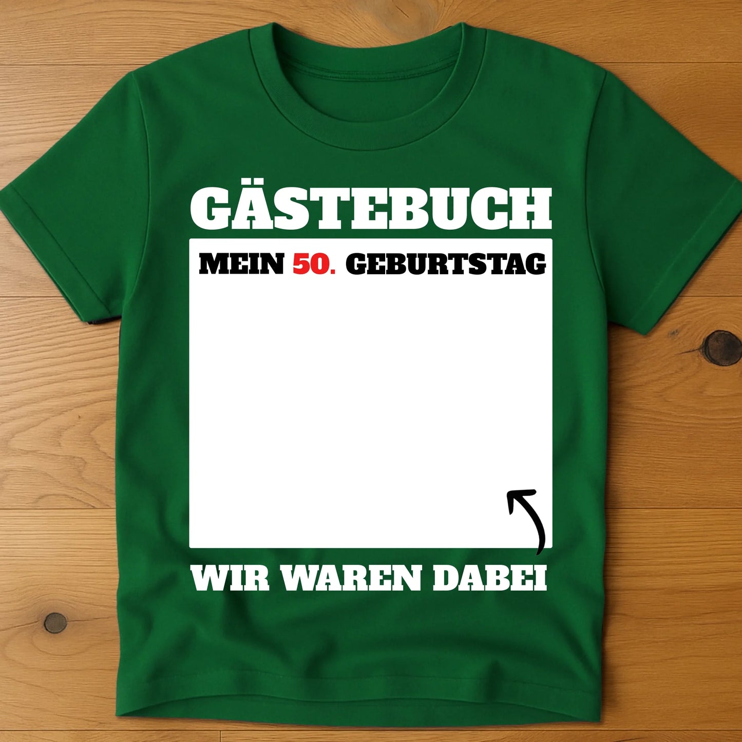 T-Shirt Flat Lay Grün