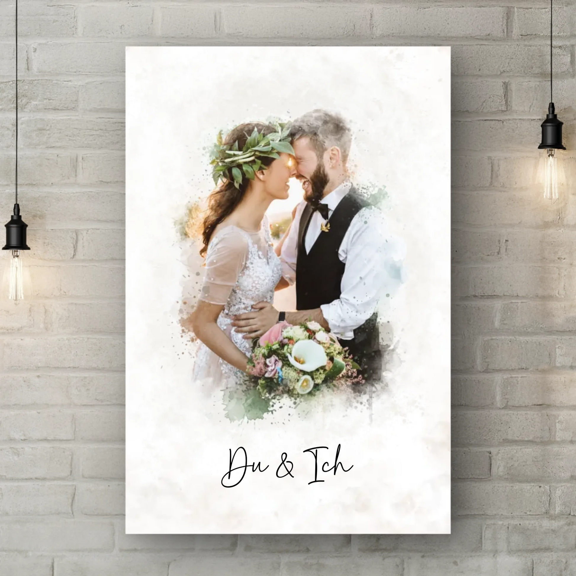 Brick Wall Canvas Light Bulbs 2025 new