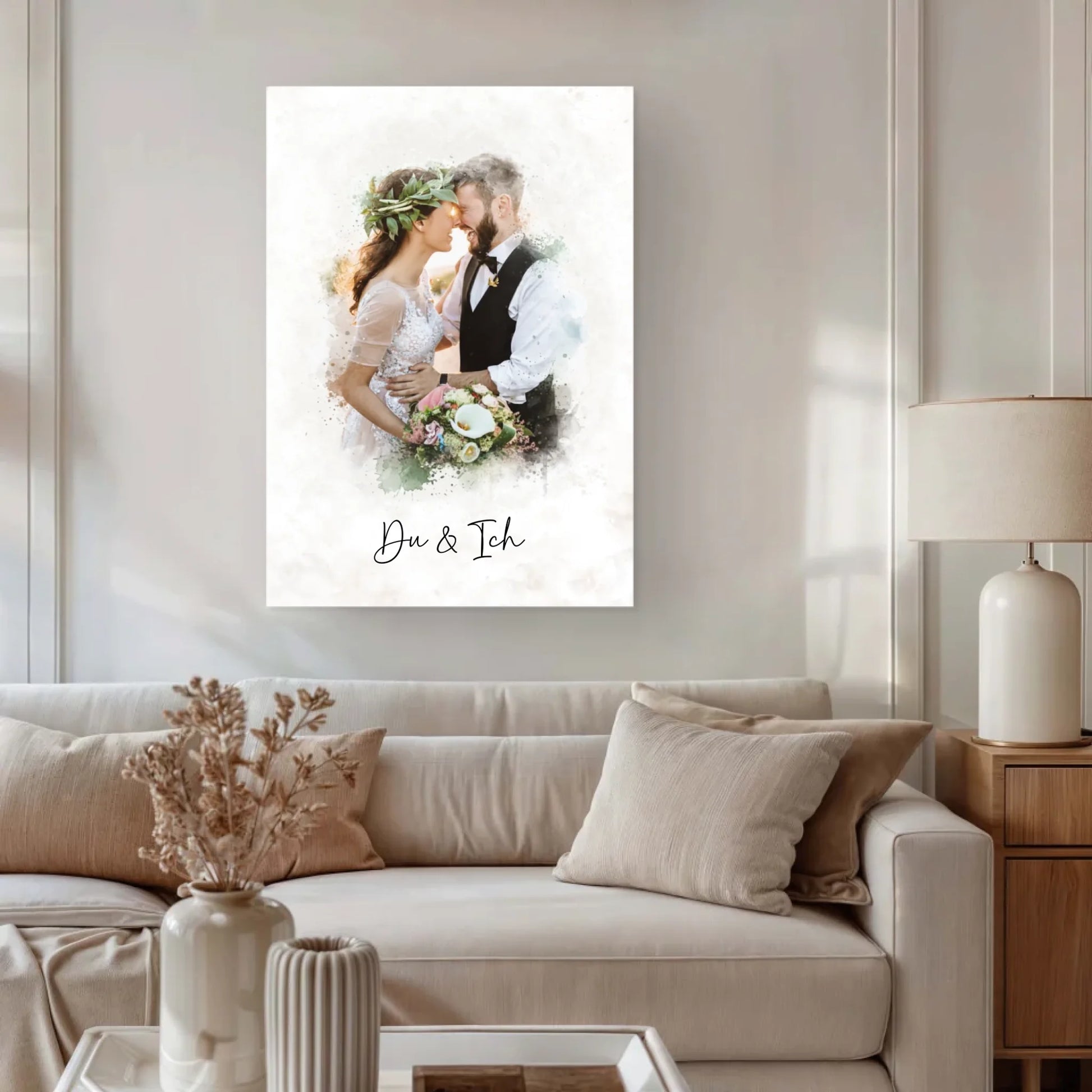 Wohnzimmer Sofa vertikal transparent