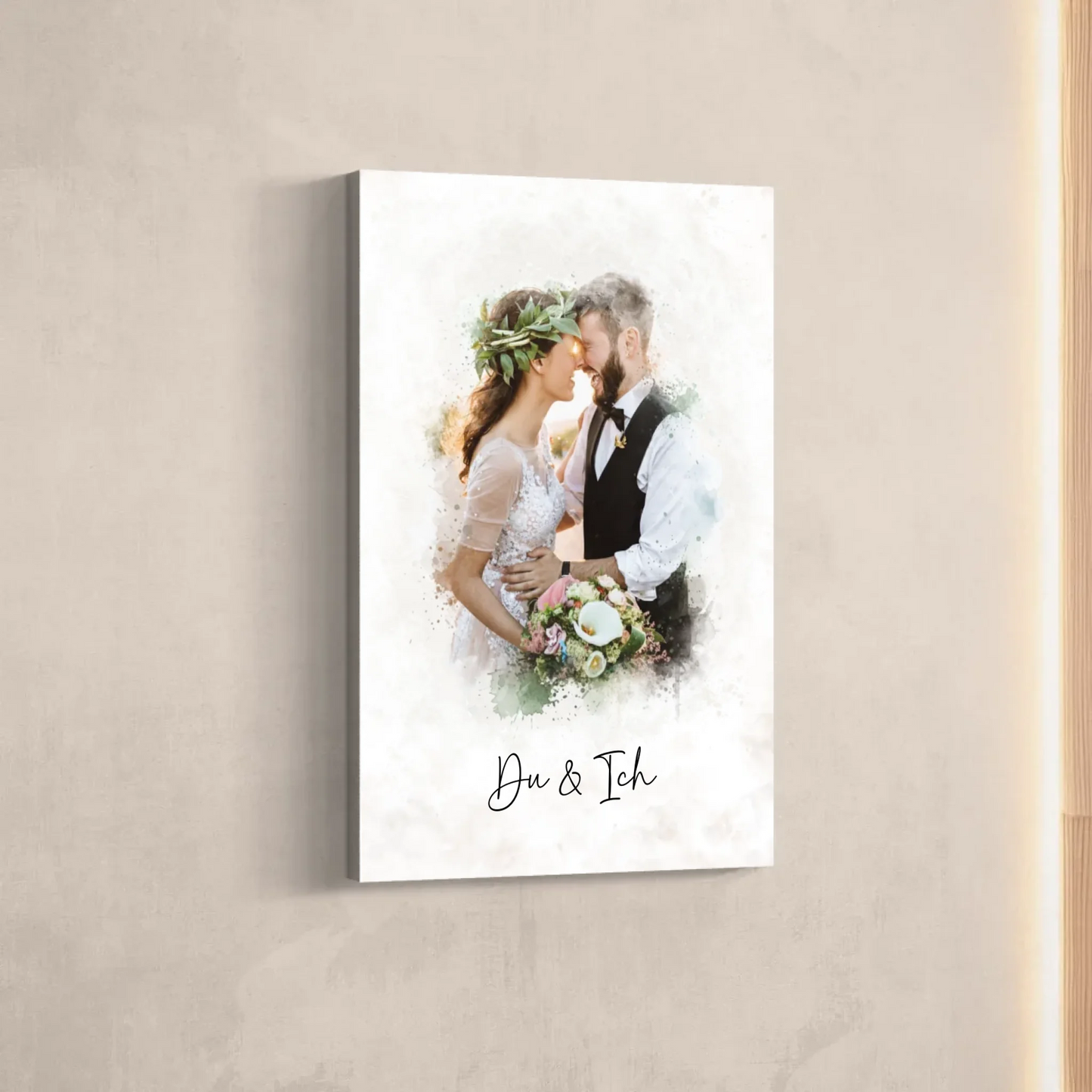 Rötliche Wand Vertikal Transparent