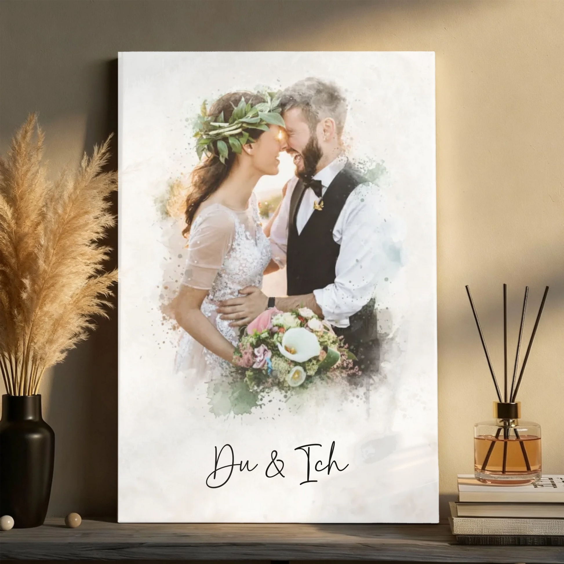 Leinwand Wand mit Features