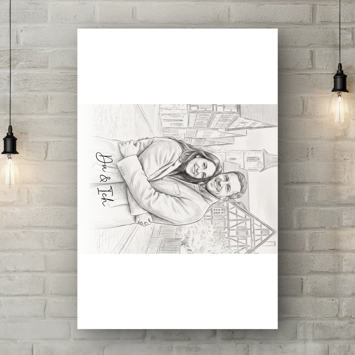 Brick Wall Canvas Light Bulbs 2025 new