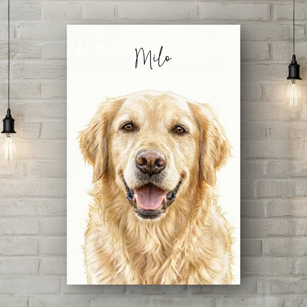 Brick Wall Canvas Light Bulbs 2025 new
