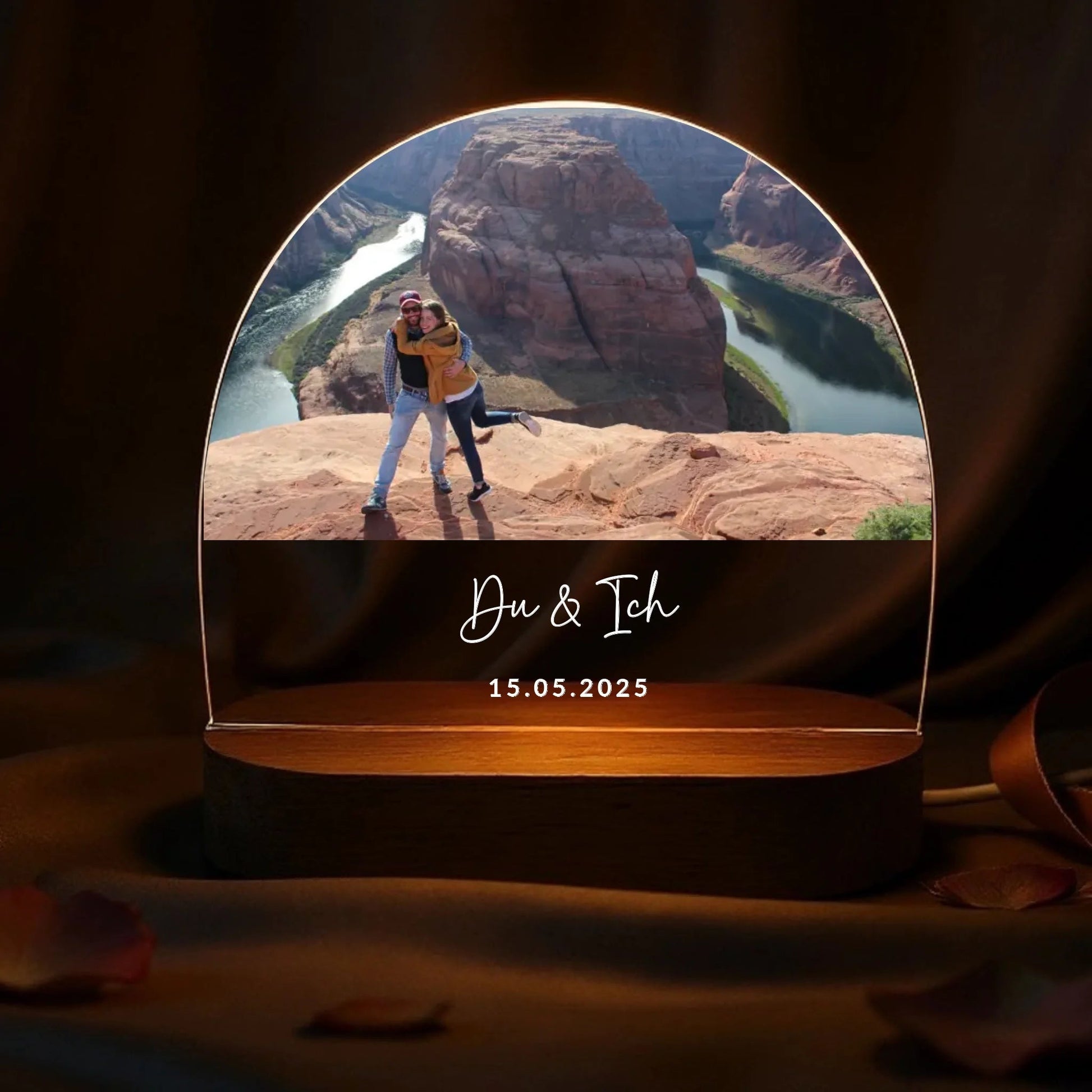 Acryl Licht "Unser Foto" - LeinwandGlück