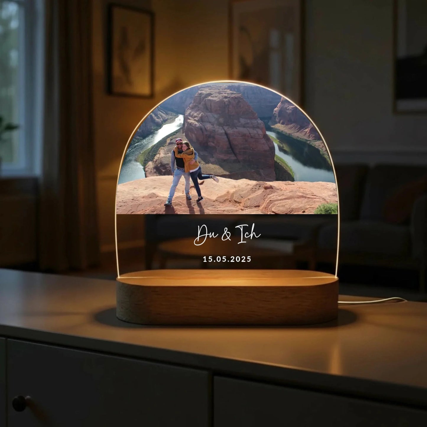 Acryl Licht "Unser Foto" - LeinwandGlück