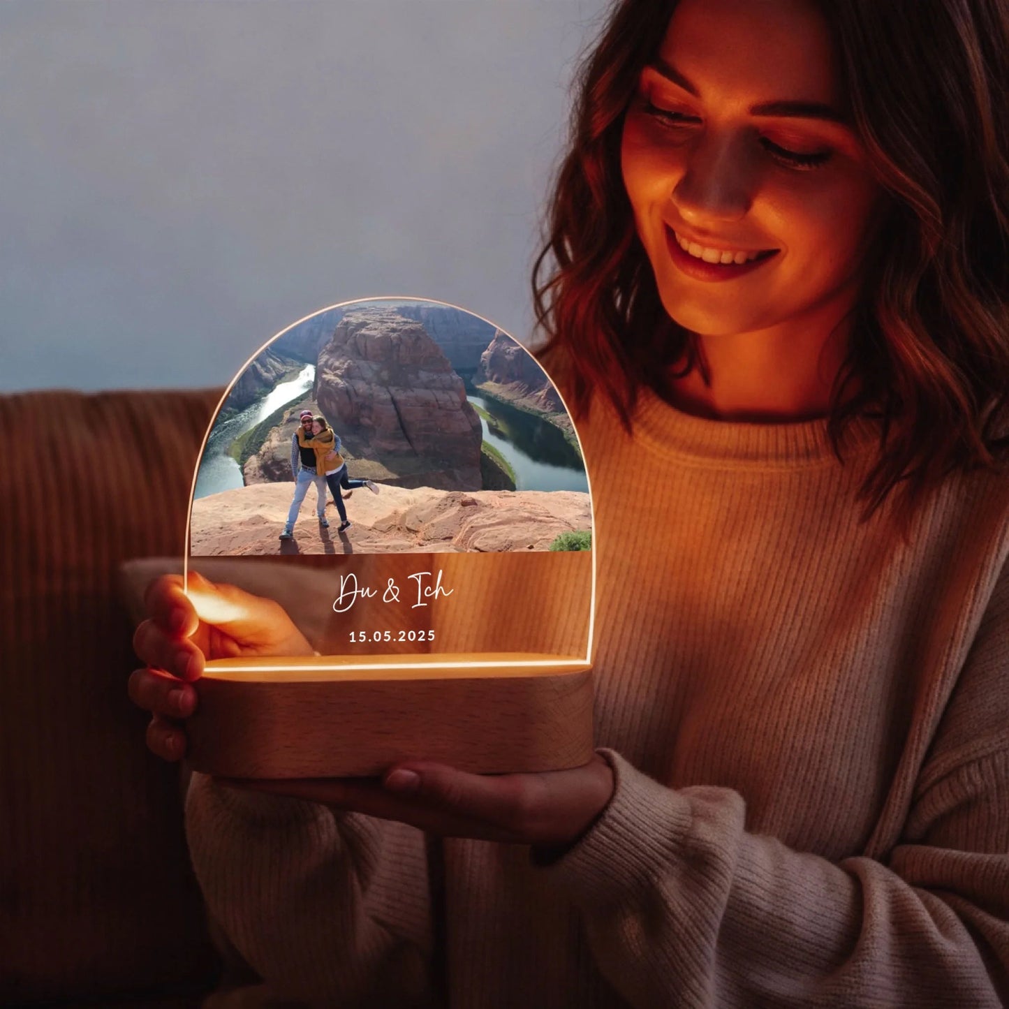 Acryl Licht "Unser Foto" - LeinwandGlück