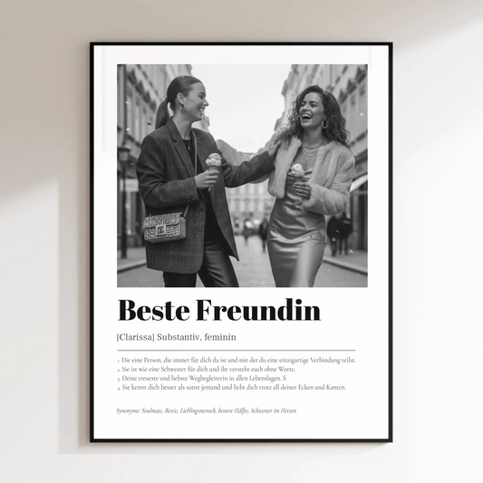 Definition Beste Freundin - LeinwandGlück