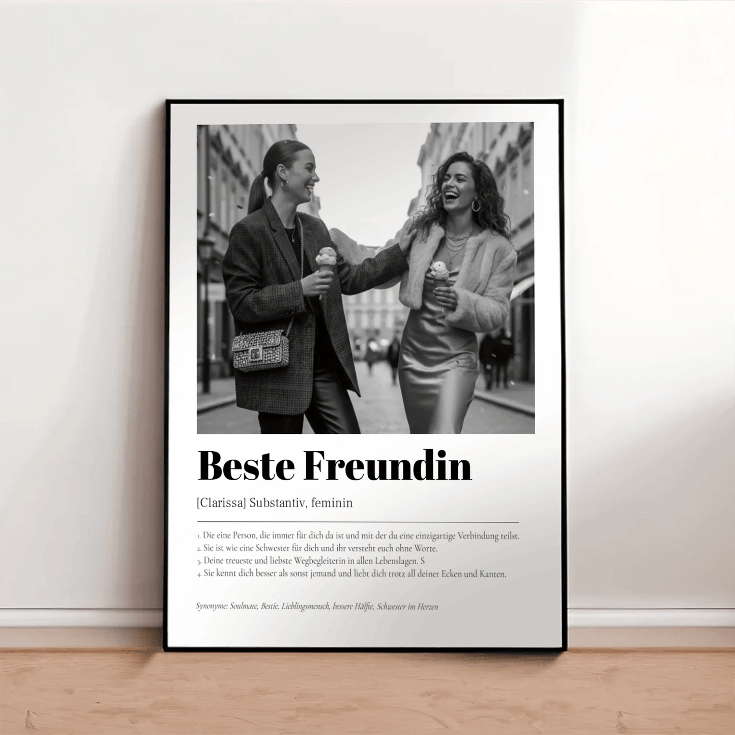 Definition Beste Freundin - LeinwandGlück