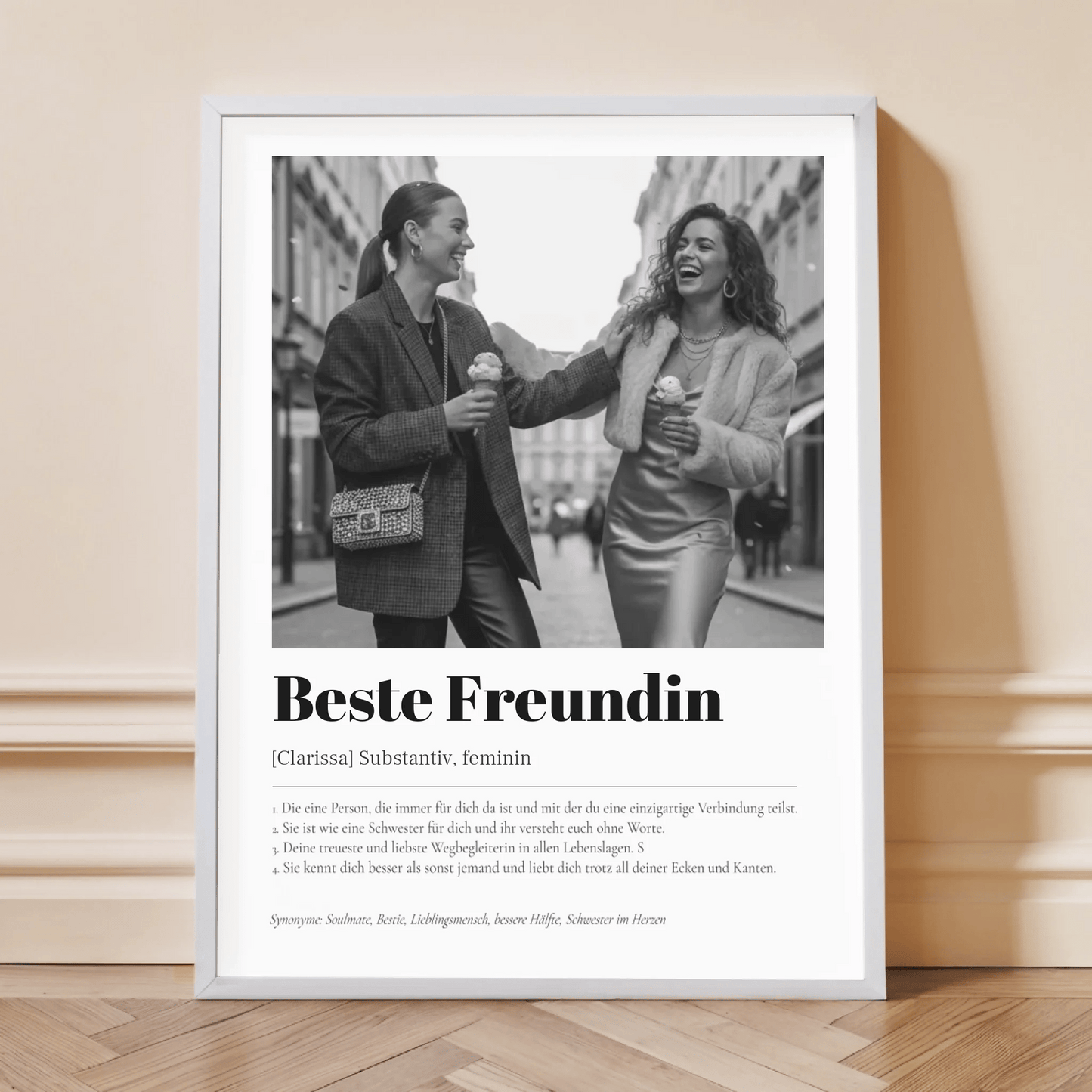 Definition Beste Freundin - LeinwandGlück