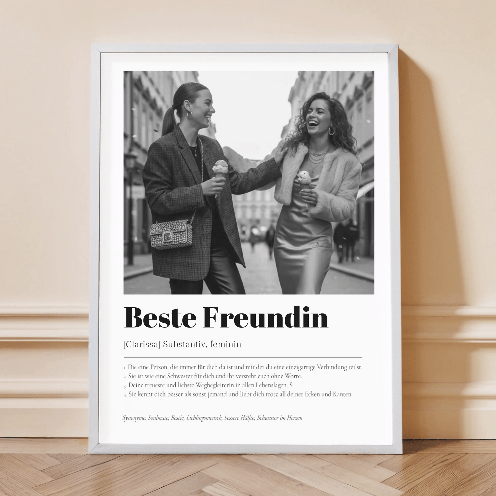 Definition Beste Freundin - LeinwandGlück