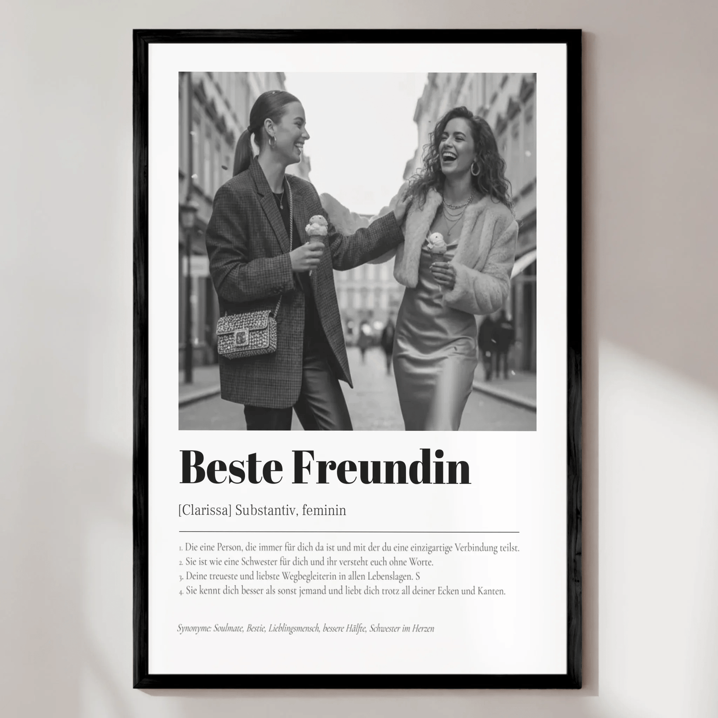 Definition Beste Freundin - LeinwandGlück