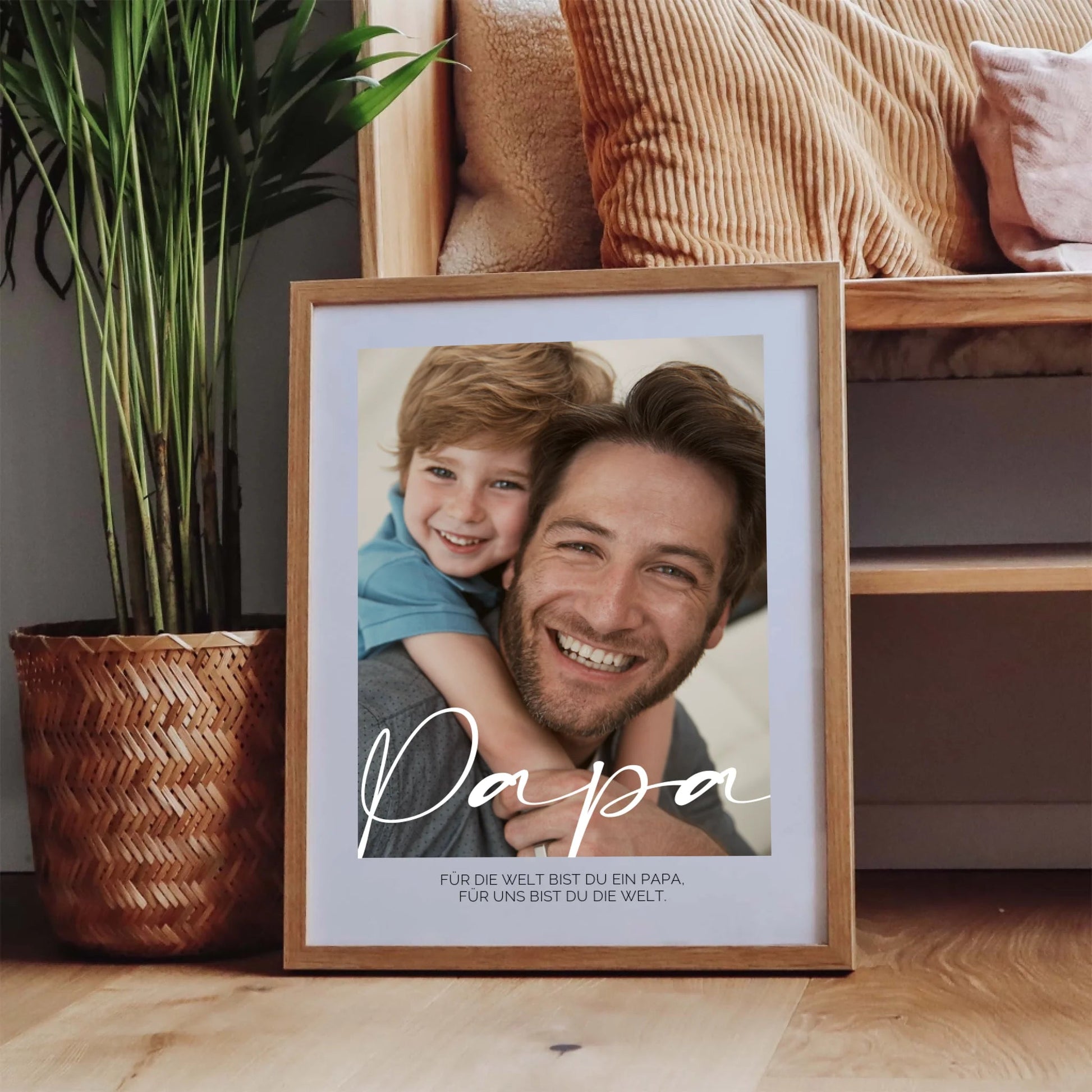 Definition Papa mit Foto No3 - LeinwandGlück