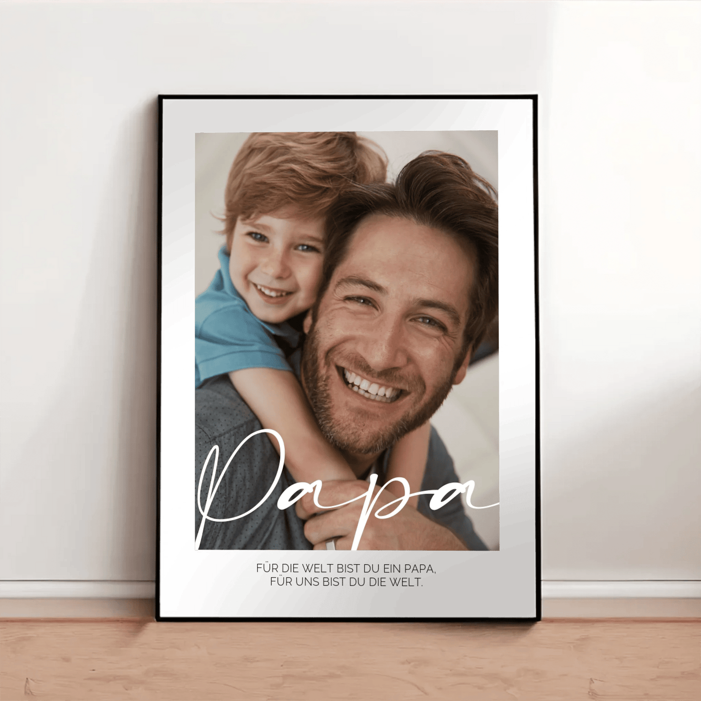 Definition Papa mit Foto No3 - LeinwandGlück