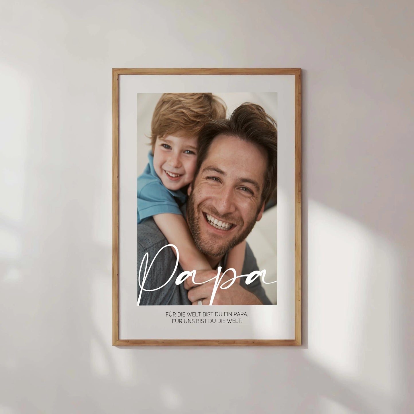 Definition Papa mit Foto No3 - LeinwandGlück