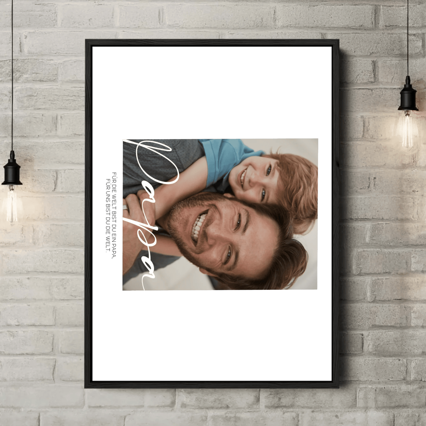 Definition Papa mit Foto No3 - LeinwandGlück