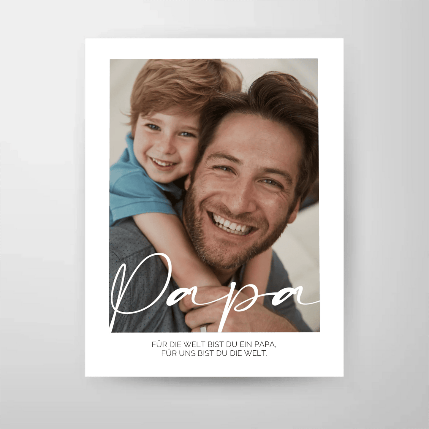 Definition Papa mit Foto No3 - LeinwandGlück
