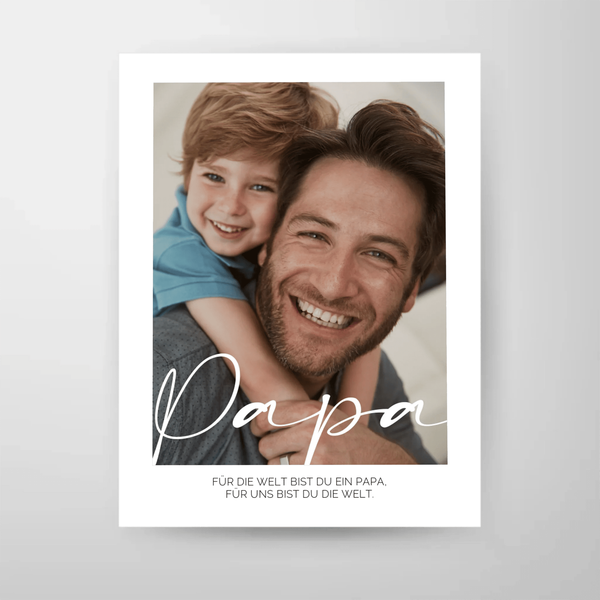 Definition Papa mit Foto No3 - LeinwandGlück