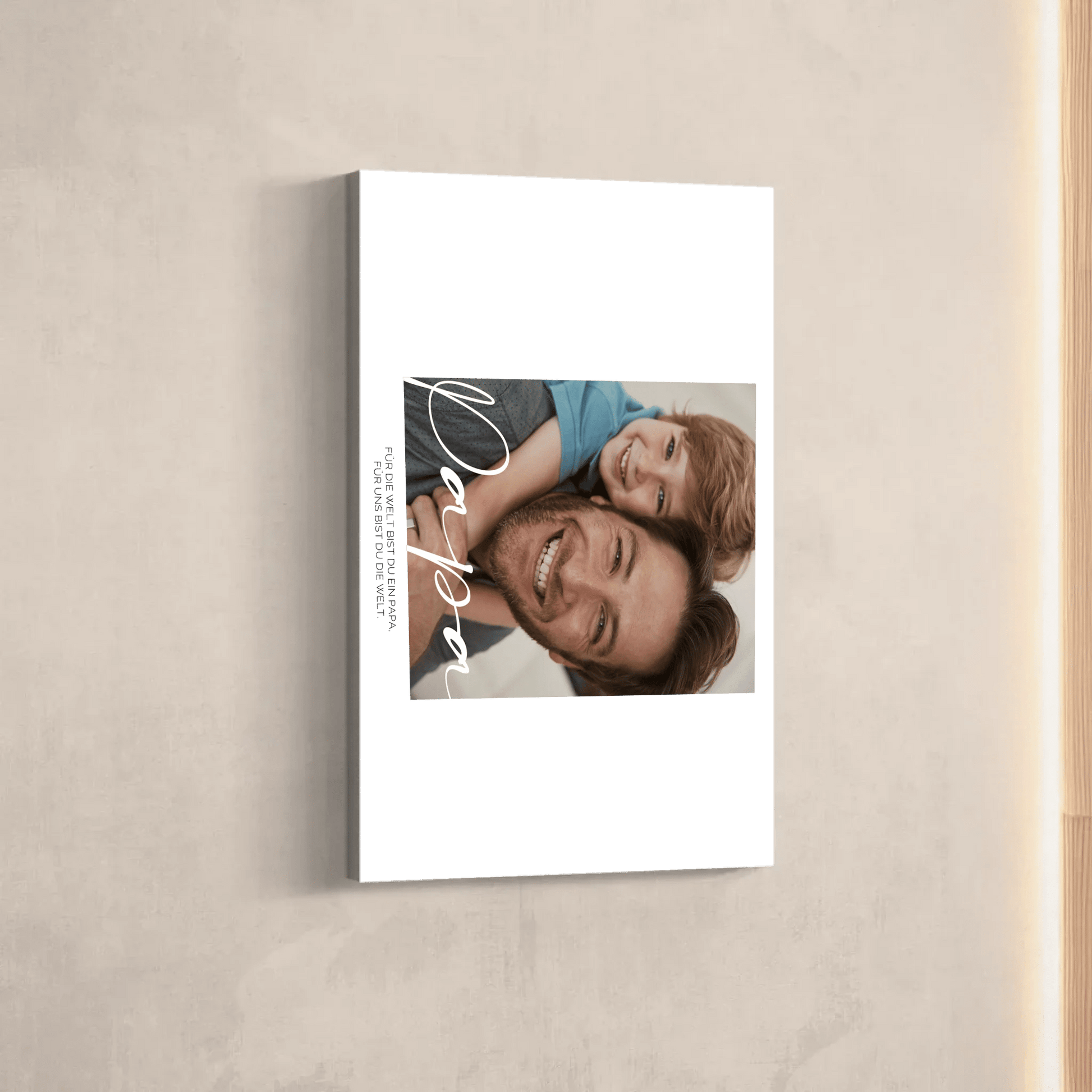 Definition Papa mit Foto No3 - LeinwandGlück