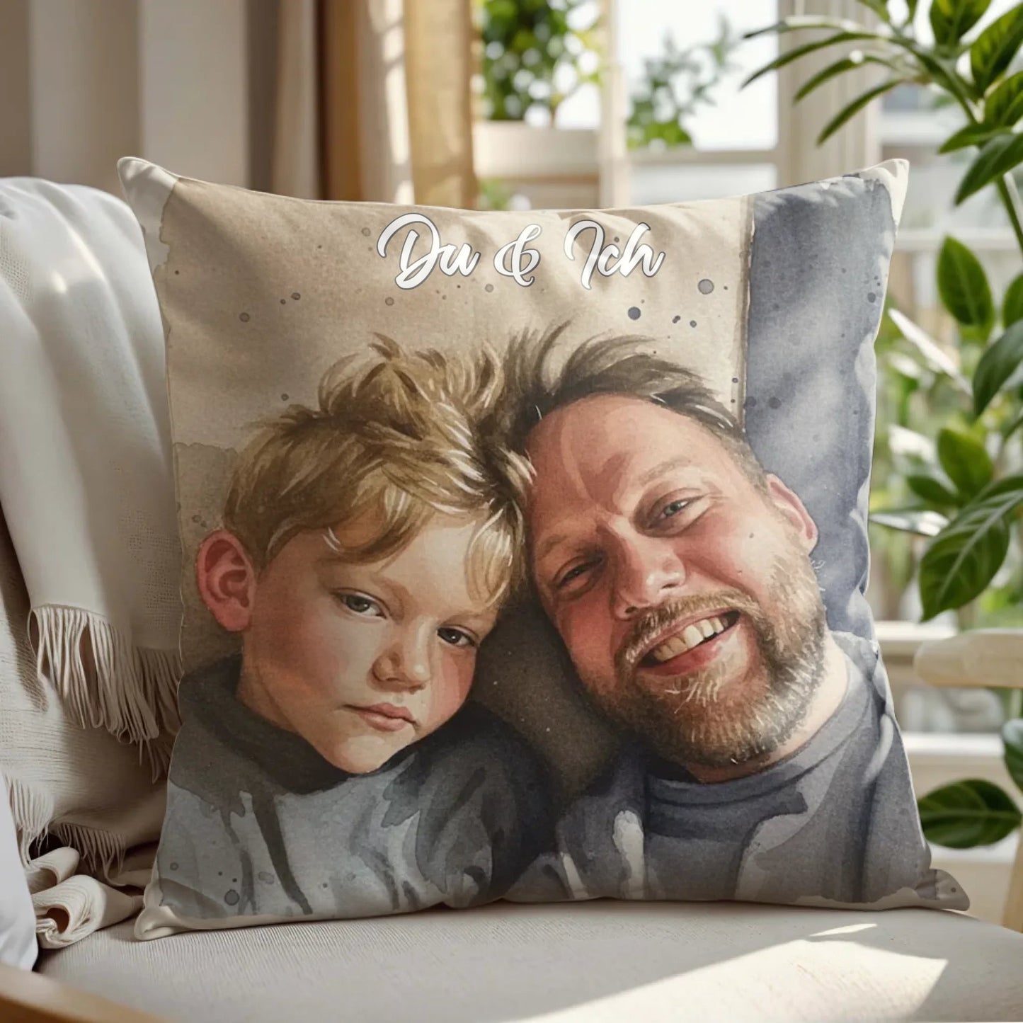 Fotokissen - "Aquarell" - LeinwandGlück