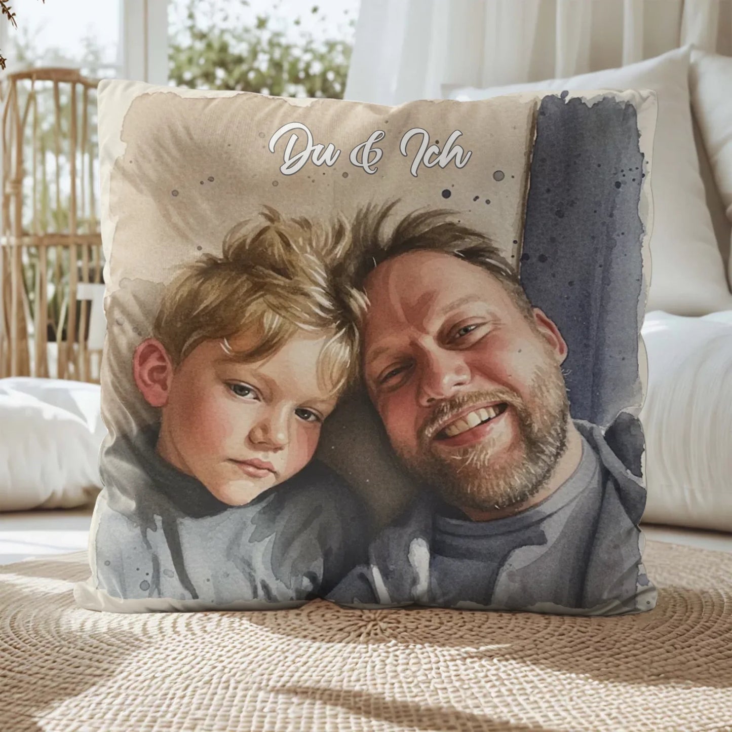 Fotokissen - "Aquarell" - LeinwandGlück