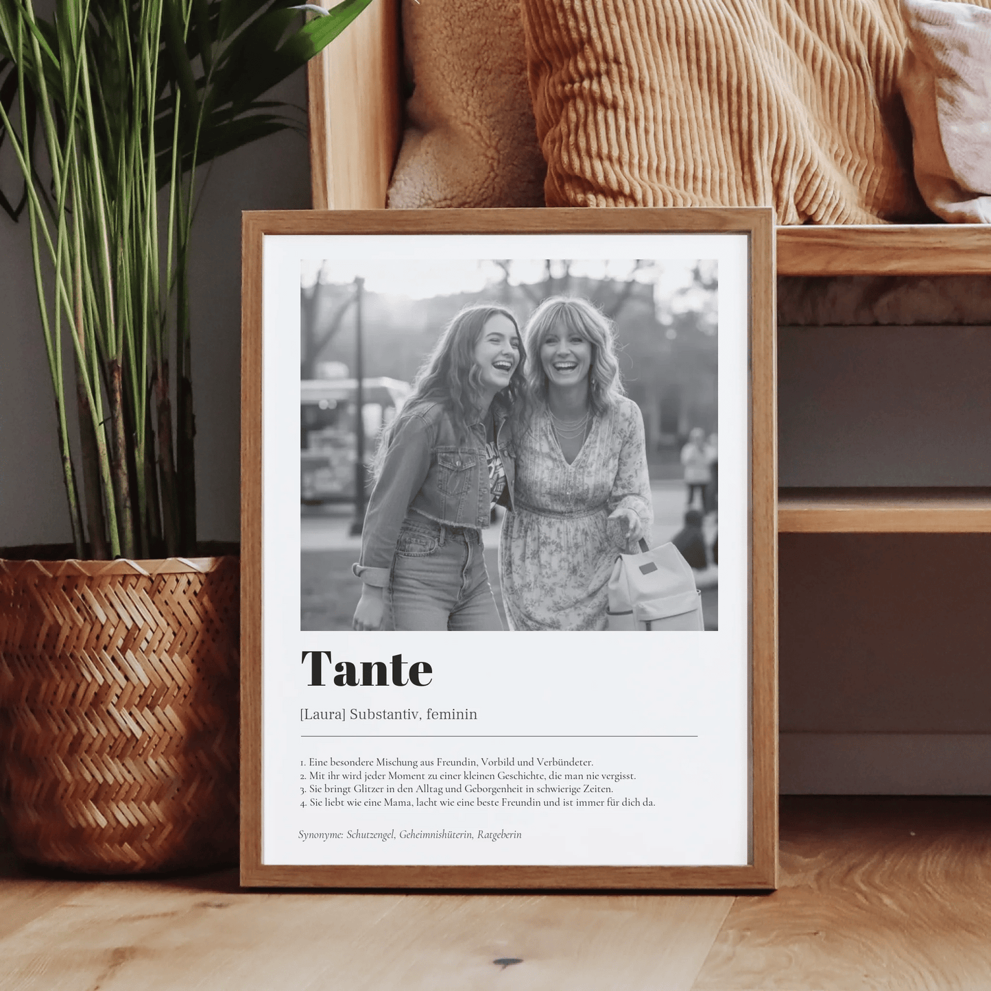 Fotoposter Definition Tante - LeinwandGlück