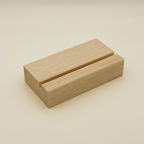 Holzfuß für Acrylschilder - LeinwandGlück