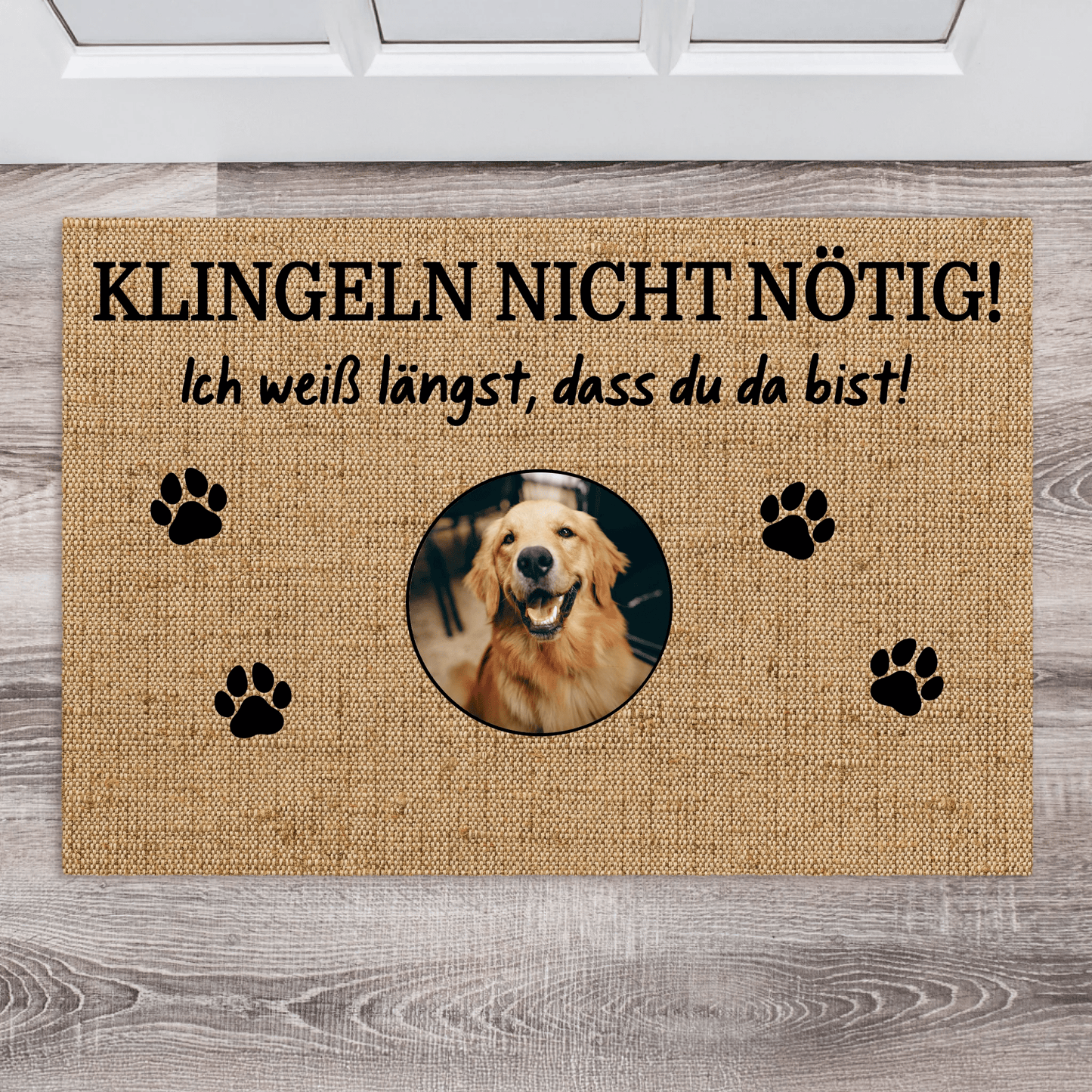 Individuelle Fußmatte | Klingeln nicht nötig - LeinwandGlück