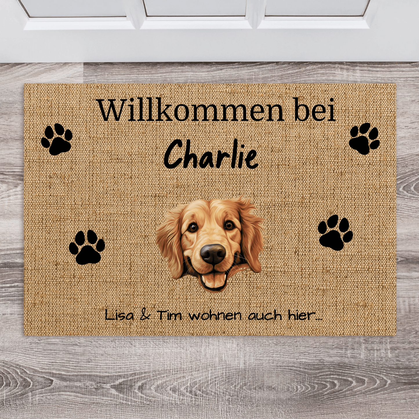 Individuelle Fußmatte | Mit bis zu 5 Tieren - LeinwandGlück