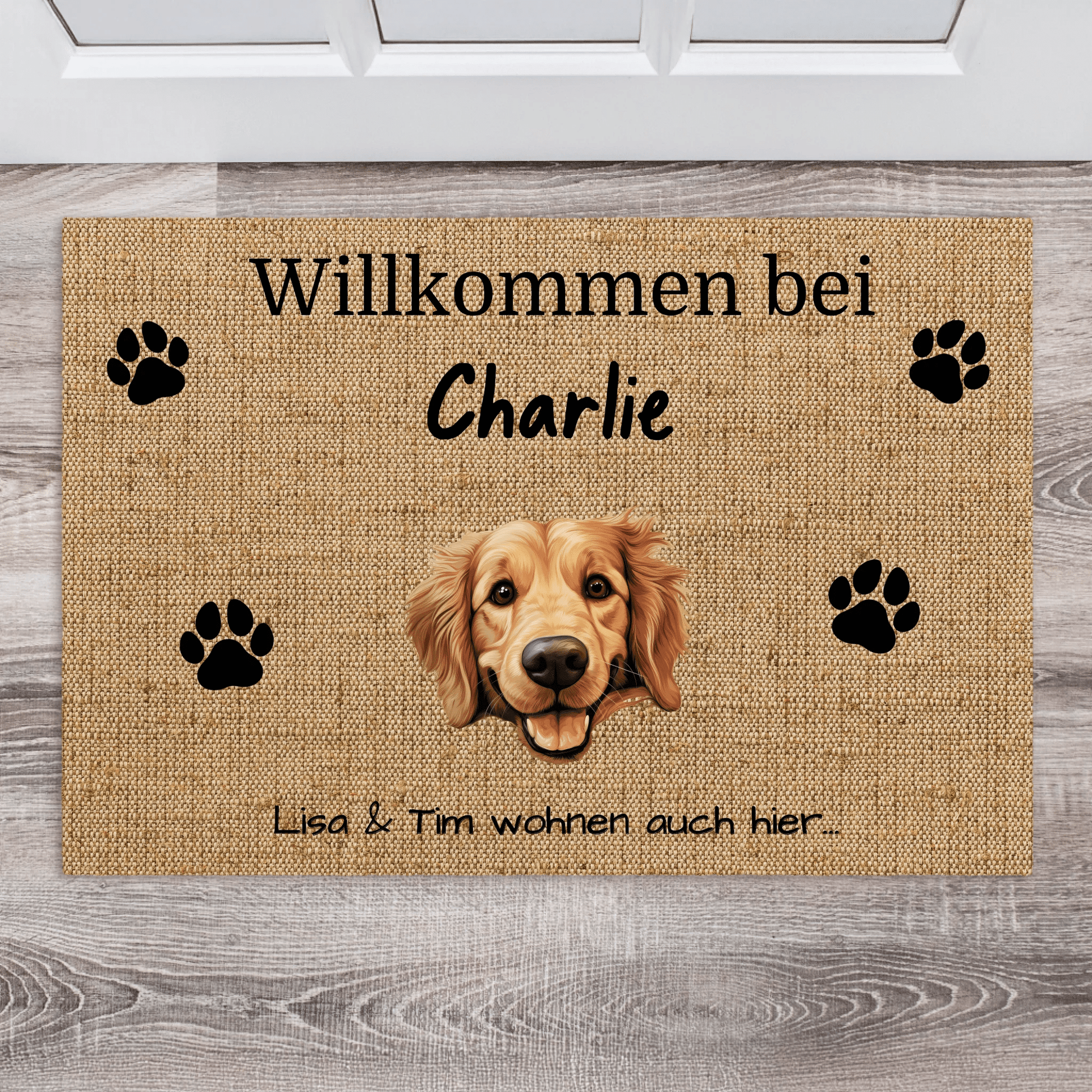 Individuelle Fußmatte | Mit bis zu 5 Tieren - LeinwandGlück