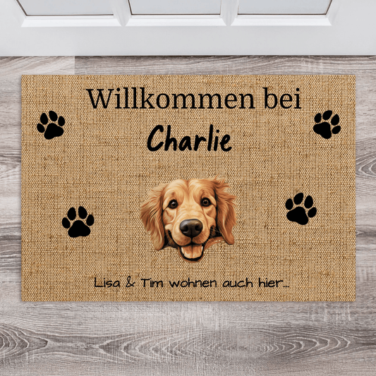 Individuelle Fußmatte | Mit bis zu 5 Tieren - LeinwandGlück