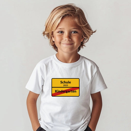 Kinder T-Shirt Schule 2025 - LeinwandGlück
