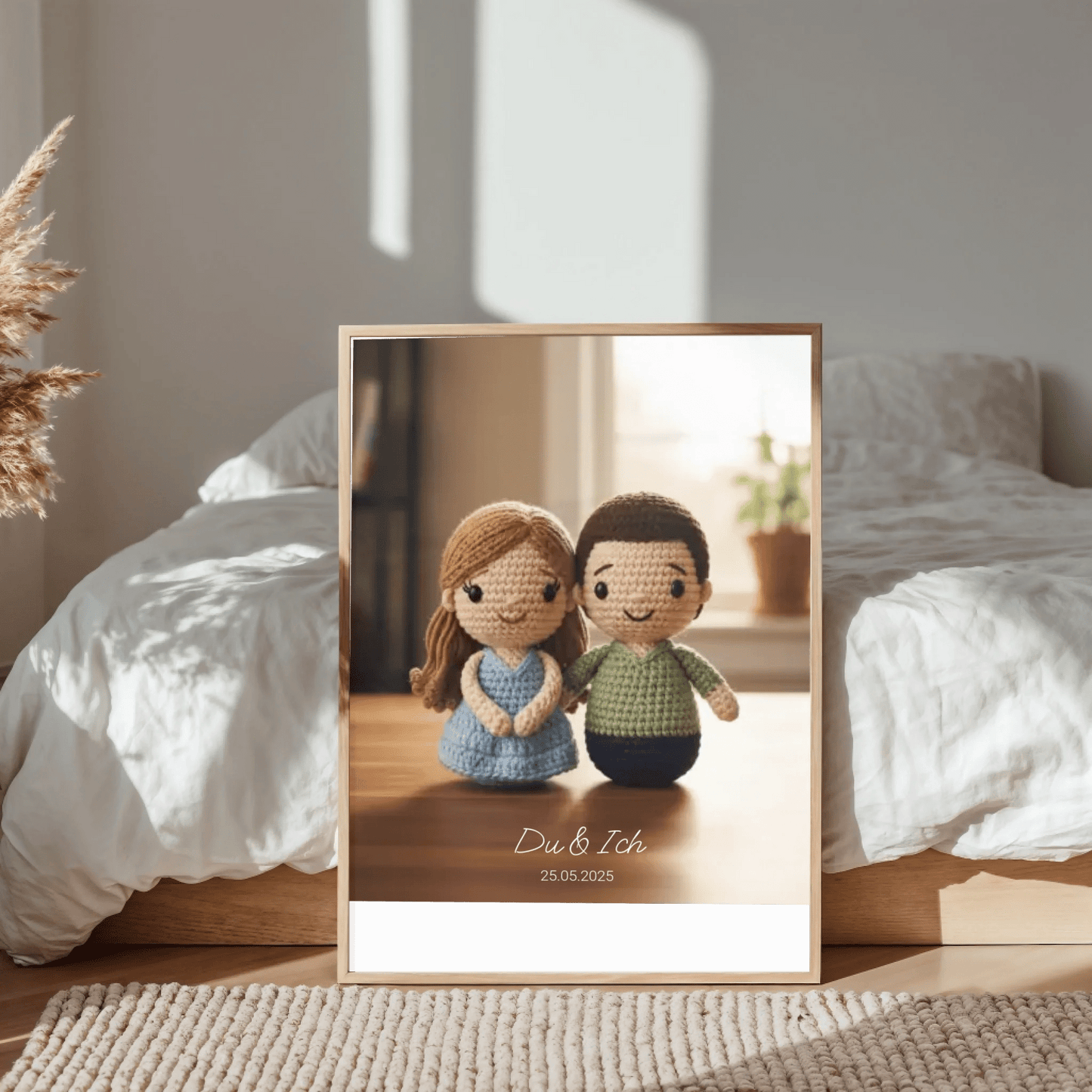 Personalisierbares Poster im Puppen - Stil - LeinwandGlück