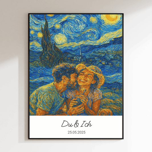 Personalisierbares Poster im Van - Gogh - Stil – Dein Foto als Kunstwerk - LeinwandGlück